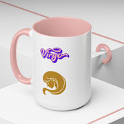 'Virgo' Zodiac Accent Coffee Mug