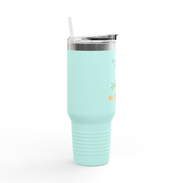 'Leveling Up My Tan' Insulated Travel Mug, 40oz