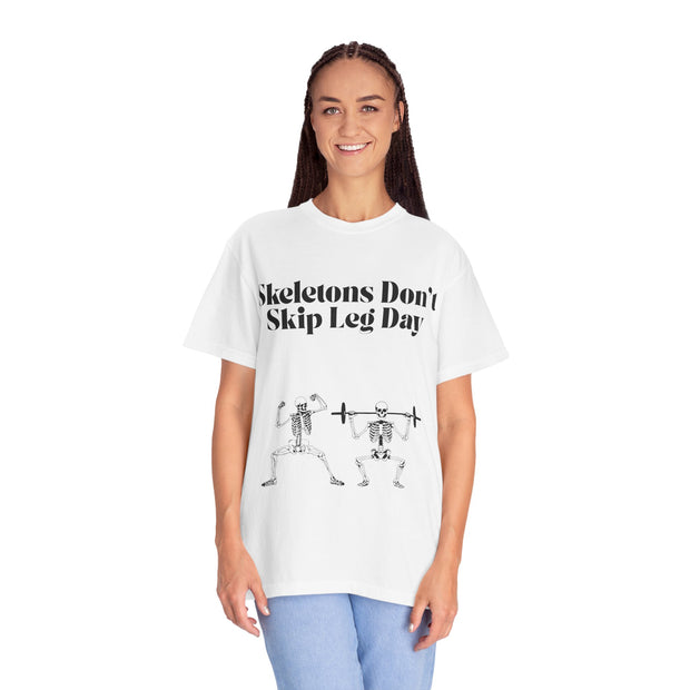 'Skeletons Don't Skip Leg Day' Unisex T-Shirt