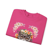 Geek Goddess Gray Cat Unisex Crewneck Sweatshirt
