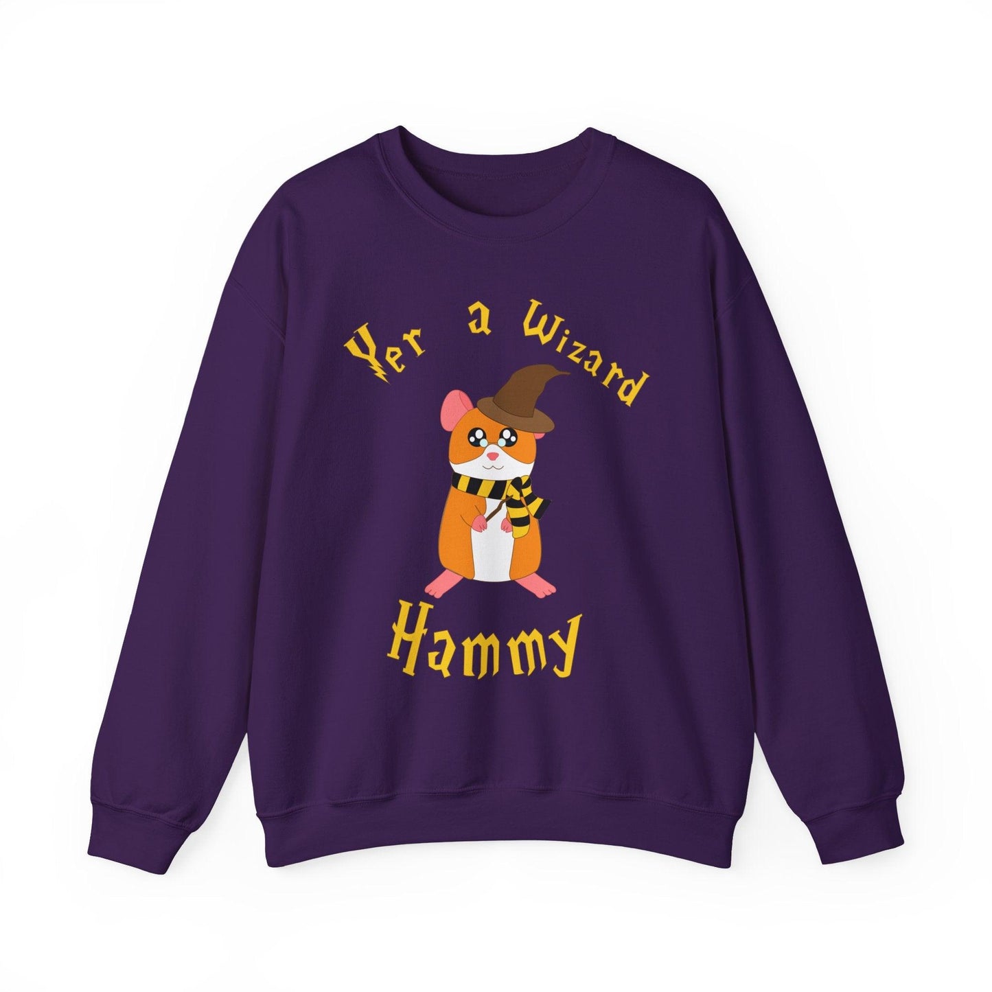 Hammy the Wizard Hamster Sweatshirt | Cute Wizard Hamster Illustration