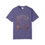 Grateful Under the Stars T-shirt | Unisex Garment-Dyed Tee, Inspirational Apparel, Cozy Casual Wear, Gifts for Nature Lovers, Fall Fashion