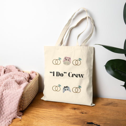 ''I Do' Crew' Cotton Canvas Tote Bag