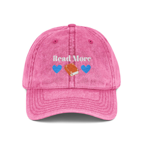 'Read More' Vintage Embroidered Cap