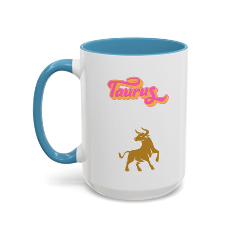 'Taurus' Zodiac Accent Coffee Mug