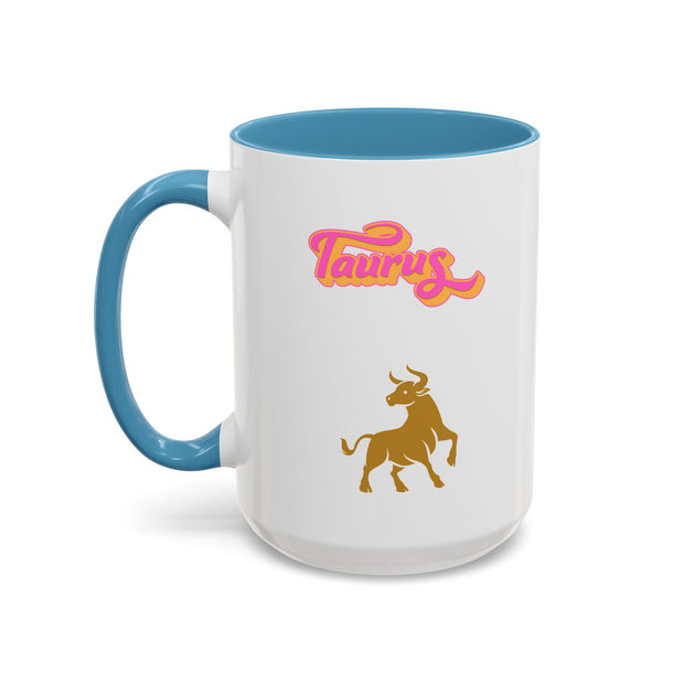 'Taurus' Zodiac Accent Coffee Mug