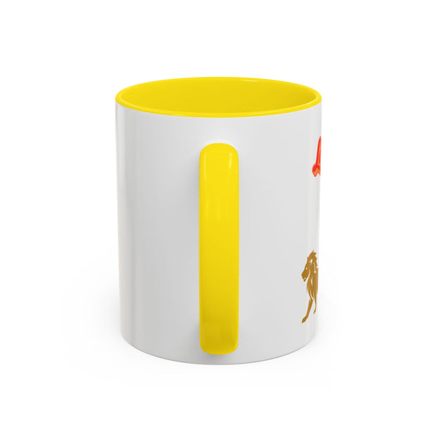 'Leo' Zodiac Accent Coffee Mug