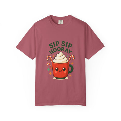 'Sip Sip Hooray' Holiday Unisex T-shirt