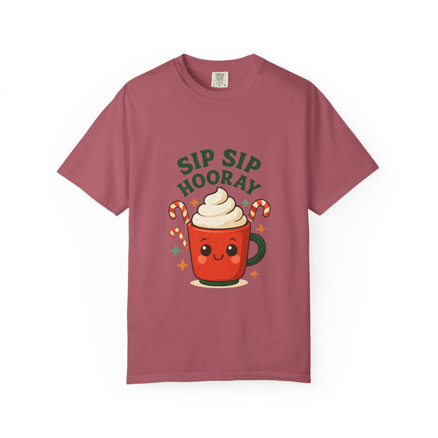 'Sip Sip Hooray' Holiday Unisex T-shirt