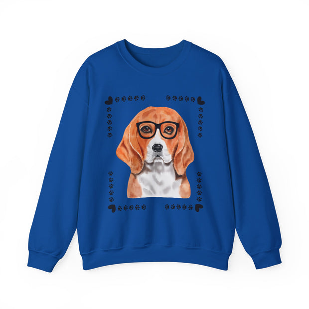 Geeky Good Beagle Unisex Crewneck Sweatshirt