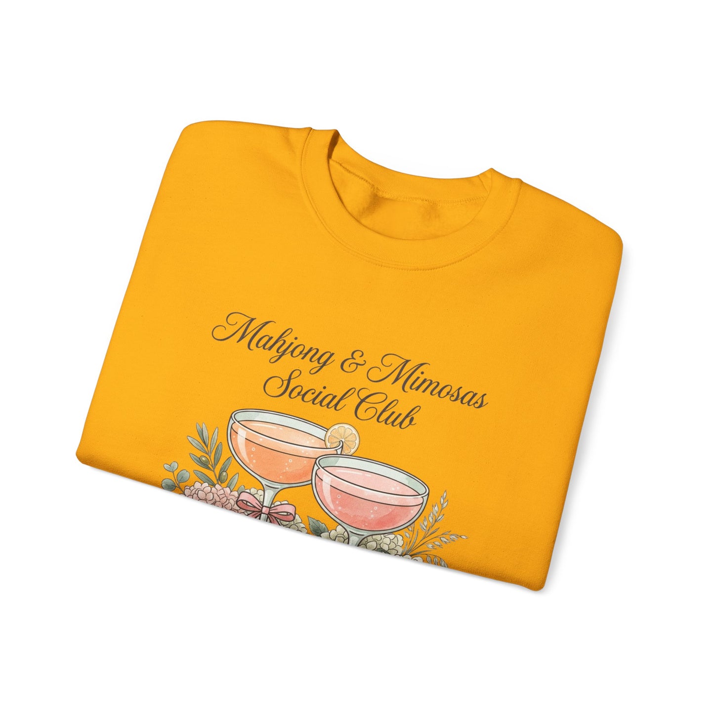 Mahjong & Mimosas Sweatshirt, Mahjong Club Crewneck, Brunch Girl Pullover