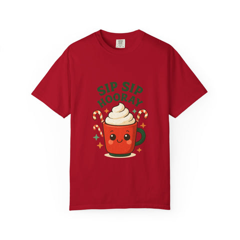 'Sip Sip Hooray' Holiday Unisex T-shirt