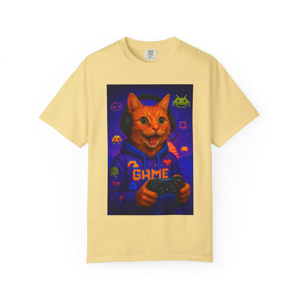 Game On Orange Cat Unisex T-Shirt