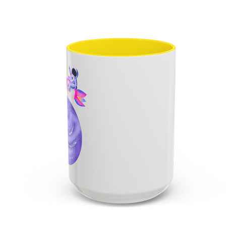 Astronaut Taking Off In Space Accent Coffee Mug