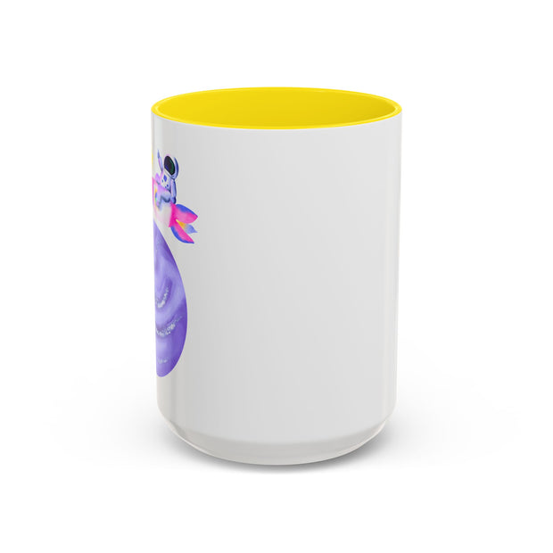 Astronaut Taking Off In Space Accent Coffee Mug