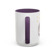 Astronaut Flying To The Moon Accent Coffee Mug