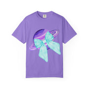 Purple Saturn Wrapped In Bow Unisex T-Shirt