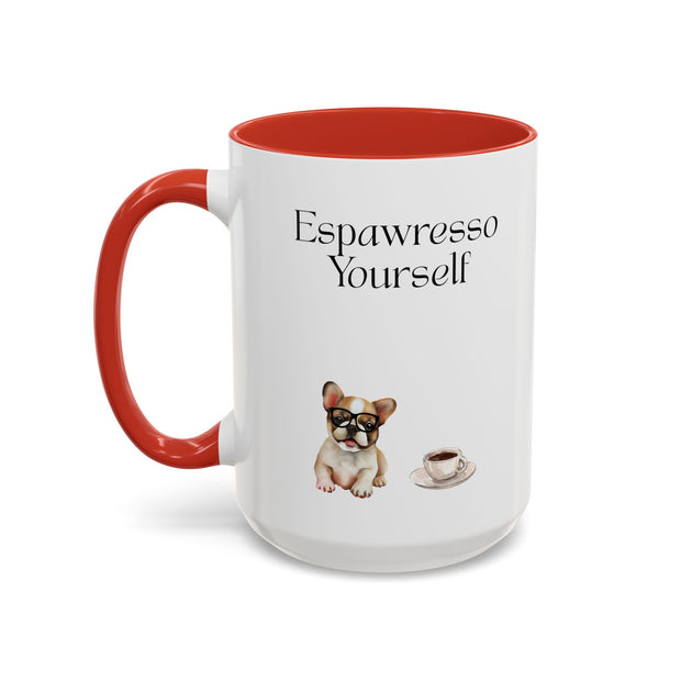 'Espawresso Yourself' French Bulldog Accent Coffee Mug