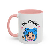 'Hi Cutie' Accent Coffee Mug