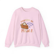Powered by Pie and Wi-Fi Crewneck Sweatshirt, Cozy Sweatshirt Gift, Funny Thanksgiving Apparel, Comfy Fall Wear, Unisex Sweater