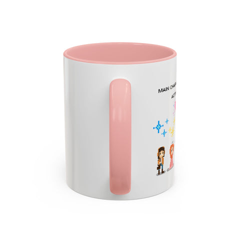 'Main Character Mode: Activated' Accent Coffee Mug