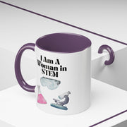 'I Am A Woman In STEM' Scientist Accent Coffee Mug
