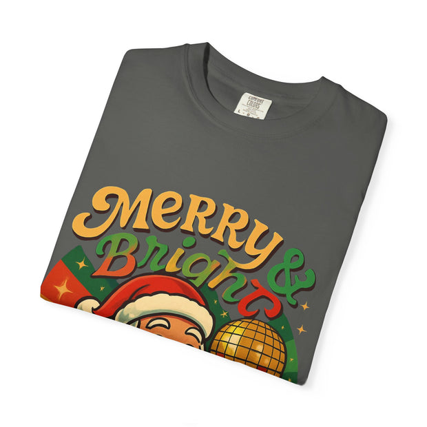 'Merry & Bright' Santa Unisex T-Shirt