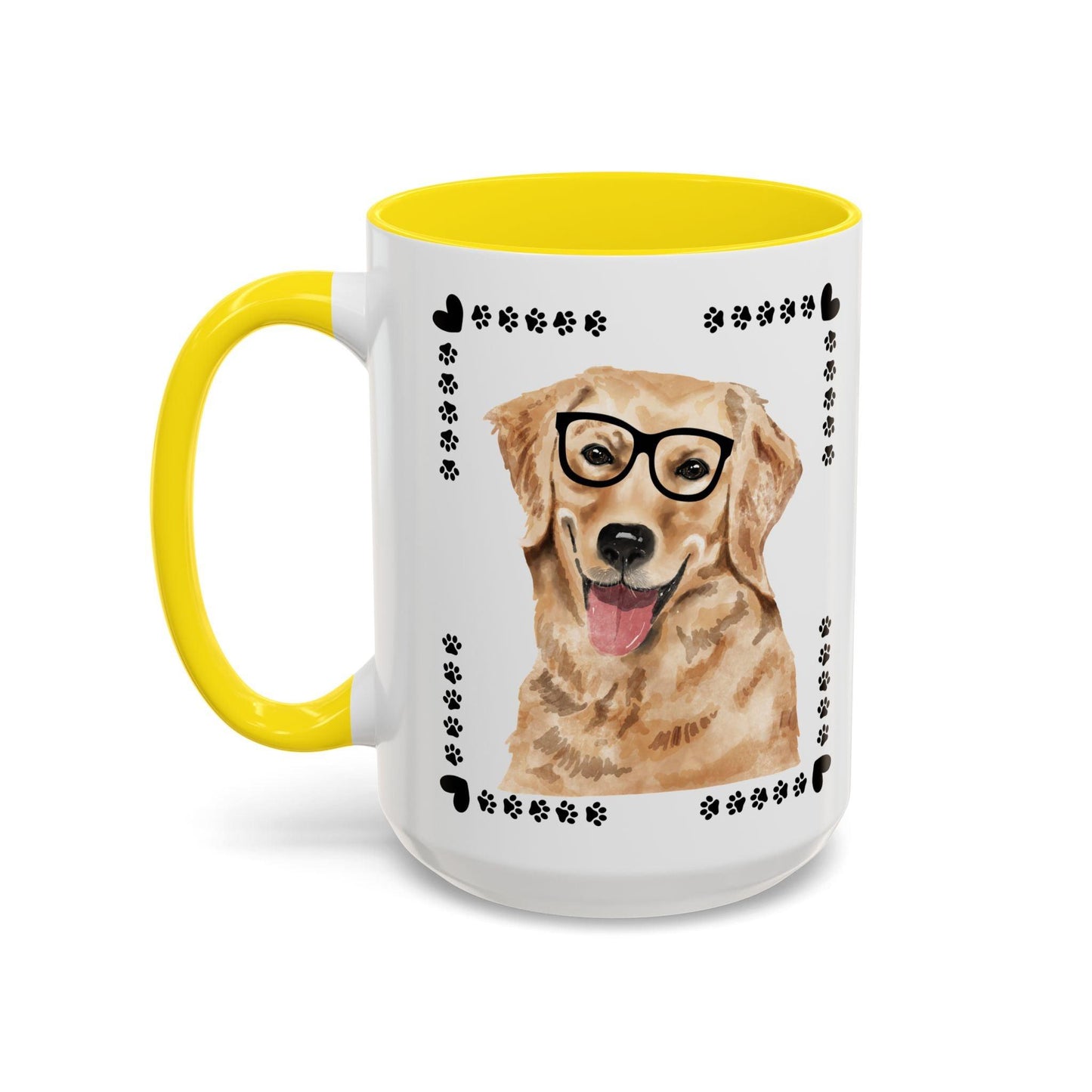 Geeky Good Golden Retriever Accent Coffee Mug