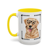 Geeky Good Golden Retriever Accent Coffee Mug
