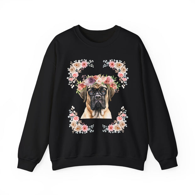 Geeky Goddess English Mastiff Unisex Crewneck Sweatshirt