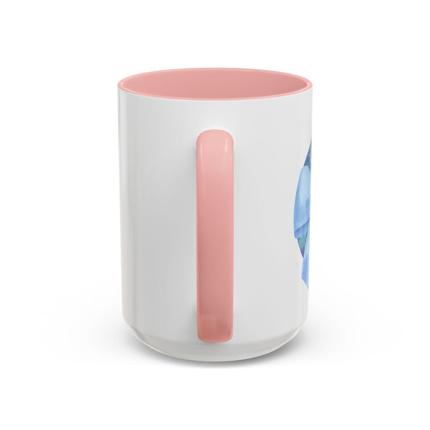 Blue/Green Planet Wrapped In A Bow Accent Coffee Mug