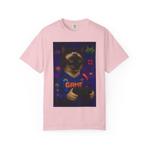 Game On Siamese Cat Unisex T-Shirt