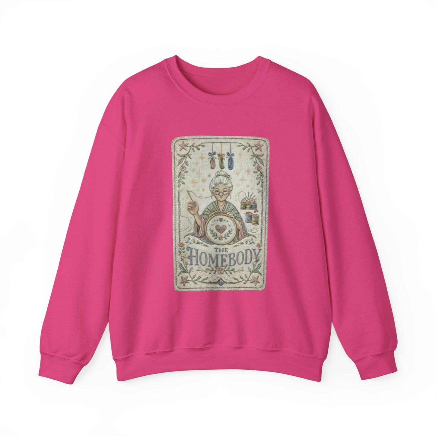 Homebody vintage knitting illustration Sweatshirt | cozy home craft design