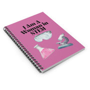 'I Am A Woman in STEM' Scientist Spiral Notebook