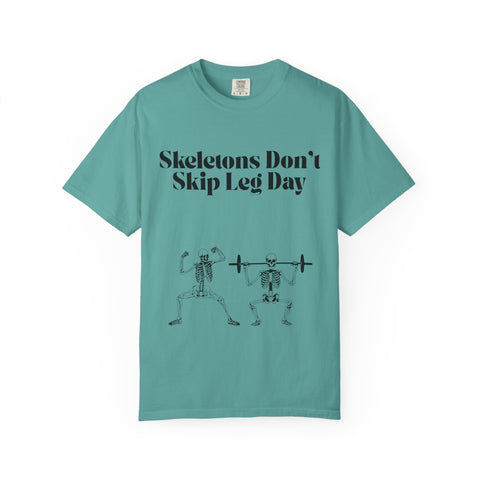 'Skeletons Don't Skip Leg Day' Unisex T-Shirt