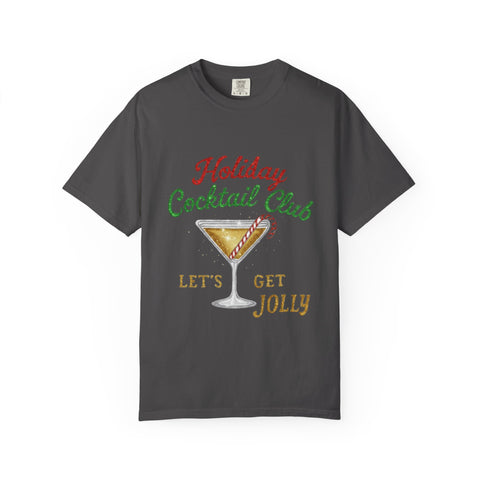 Holiday Cocktail Club T-Shirt | Let's Get Jolly Christmas Tee