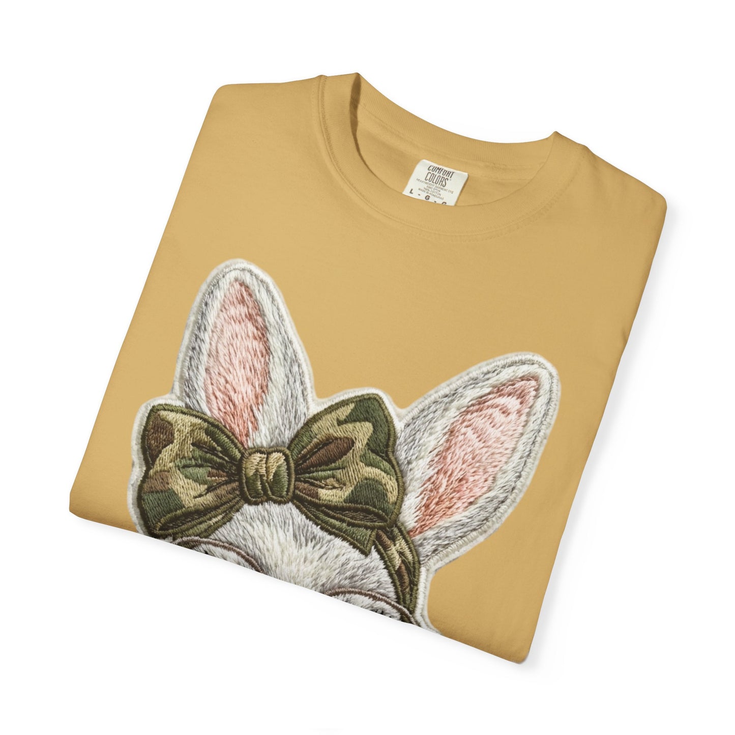 Hipster Bunny Illustration T-Shirt | Bunny with Glasses and Bow
