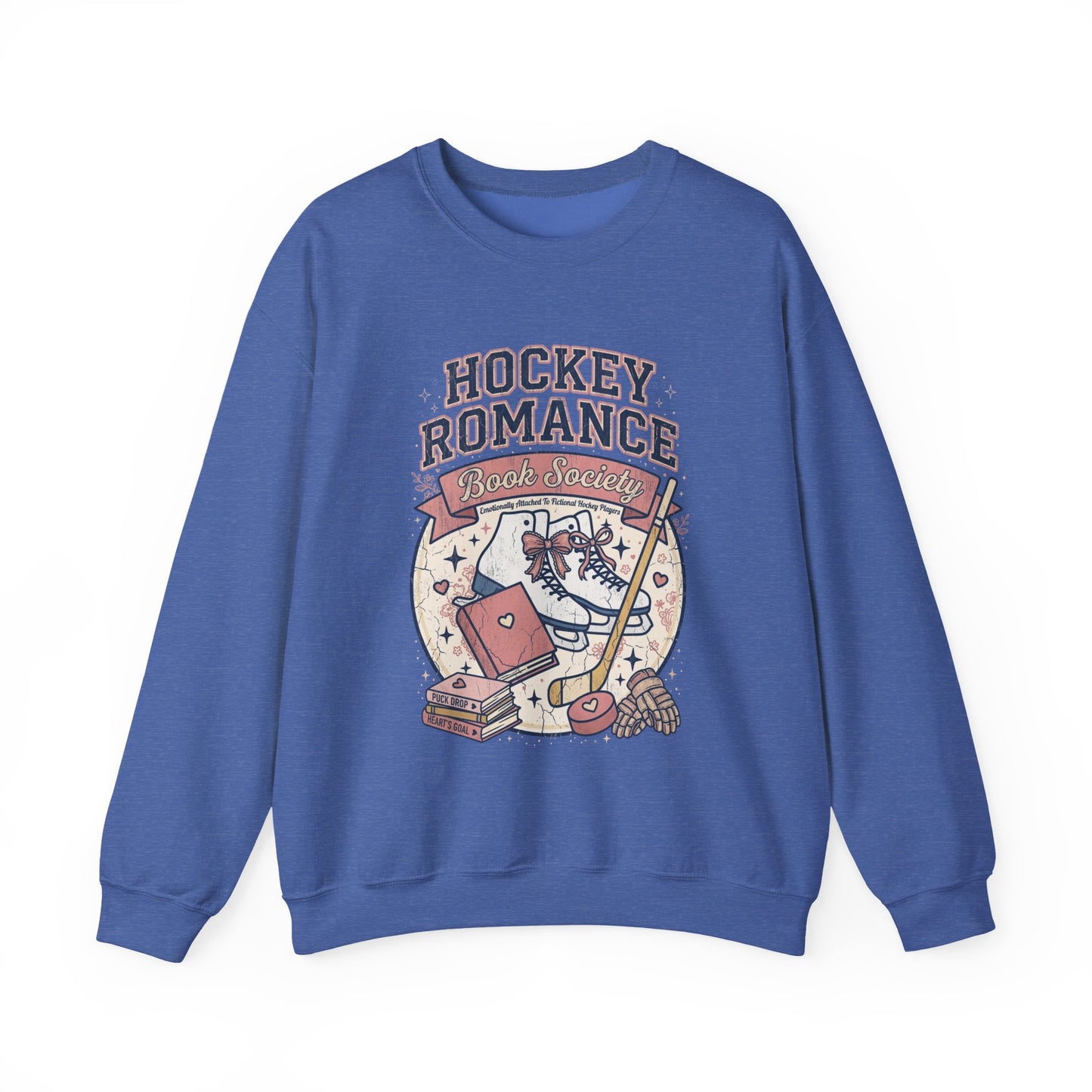 Hockey Romance Sweatshirt, Booktok Hockey Romance Crewneck, Romance Reader Sweatshirt, Cozy Hockey Book Girly Gift