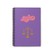'Libra' Zodiac Spiral Notebook