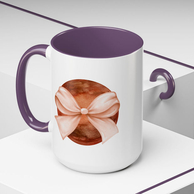 Mars Wrapped In A Bow Accent Coffee Mug