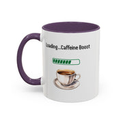 'Loading...Caffeine Boost' Accent Coffee Mug