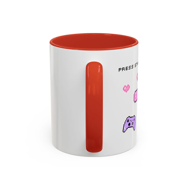 'Press Start To Slay' Accent Coffee Mug
