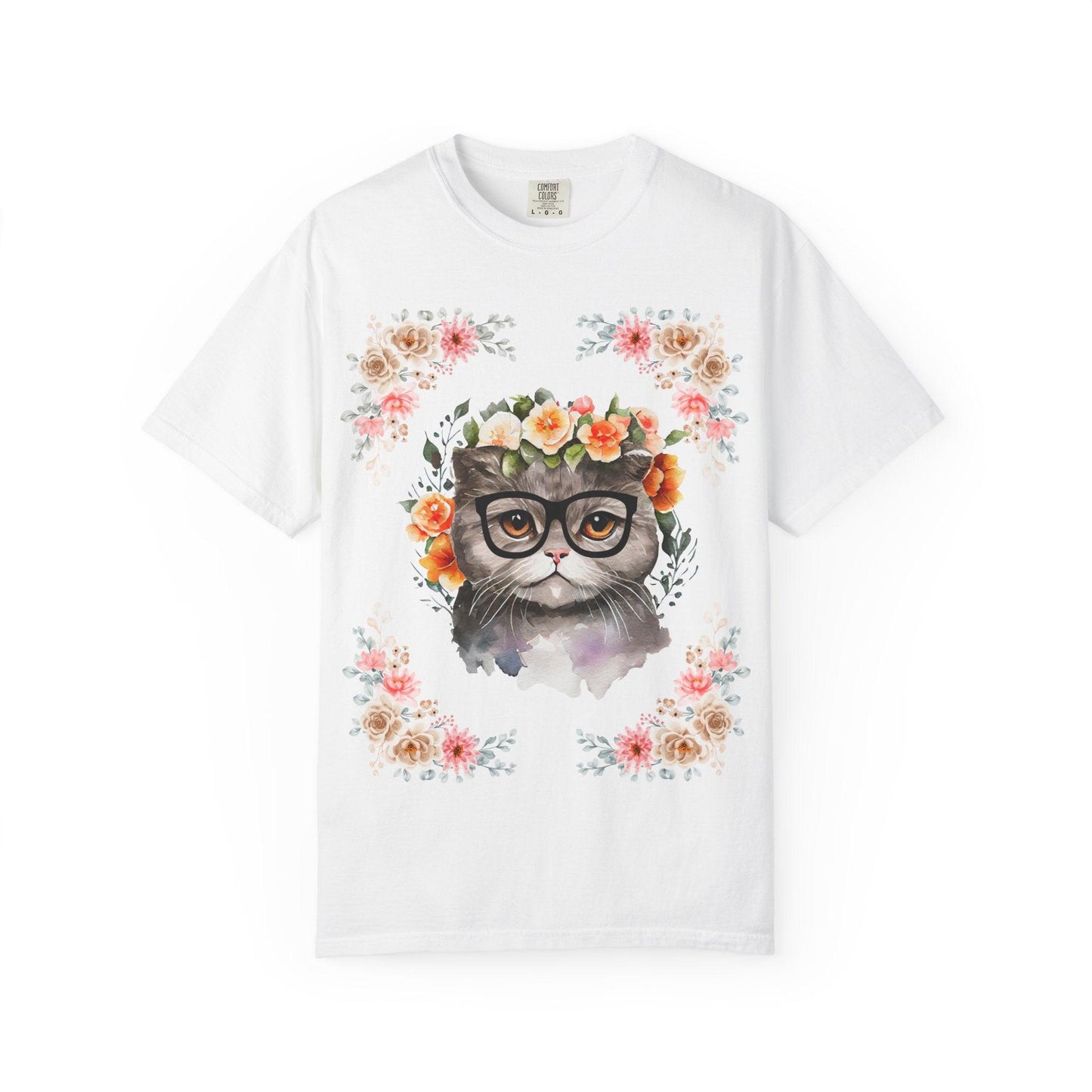 Geeky Goddess Gray Cat Unisex T-Shirt