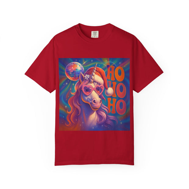 'Ho Ho Ho' Santa Unicorn Unisex T-shirt