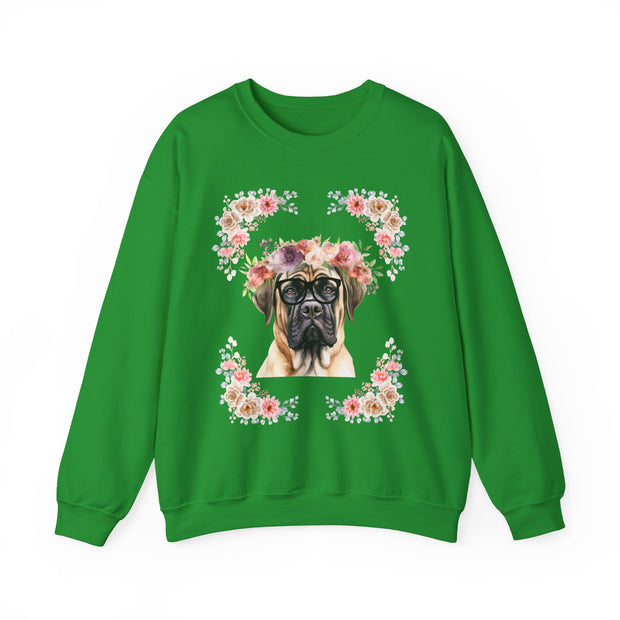 Geeky Goddess English Mastiff Unisex Crewneck Sweatshirt