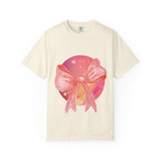 Pink/Yellow Planet Wrapped In Bow Unisex T-Shirt