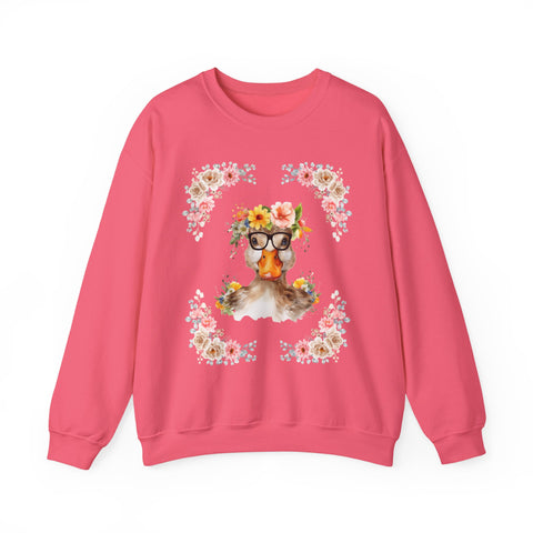 Geeky Goddess Duck Unisex Crewneck Sweatshirt