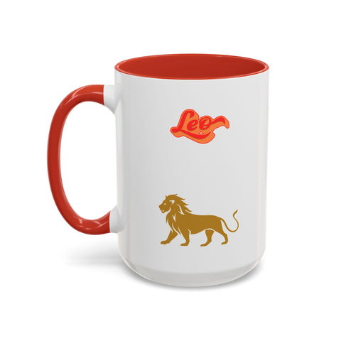 'Leo' Zodiac Accent Coffee Mug