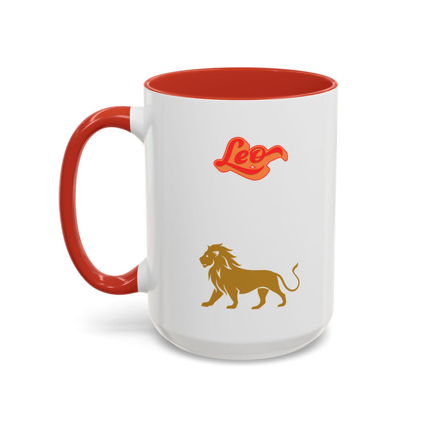 'Leo' Zodiac Accent Coffee Mug