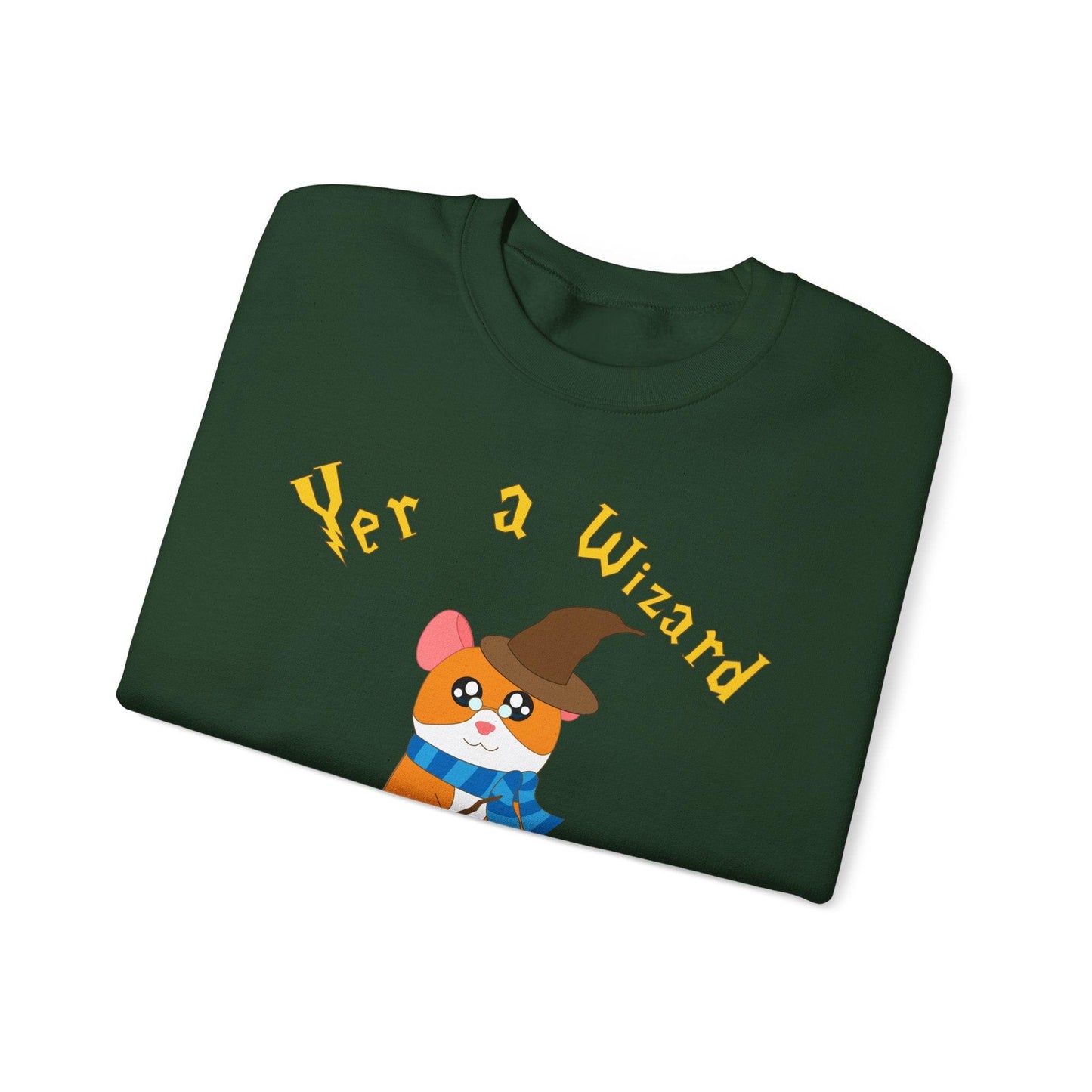Hammy Wizard Hamster Sweatshirt | Cute Wizard Hamster Crewneck